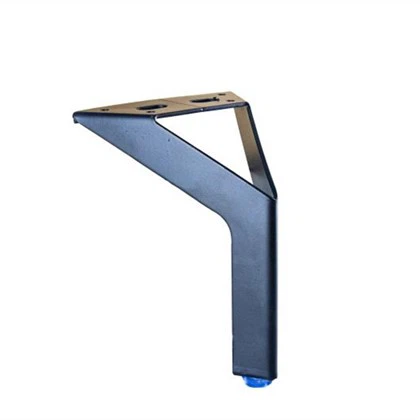 Pieds d'armoire en métal noir