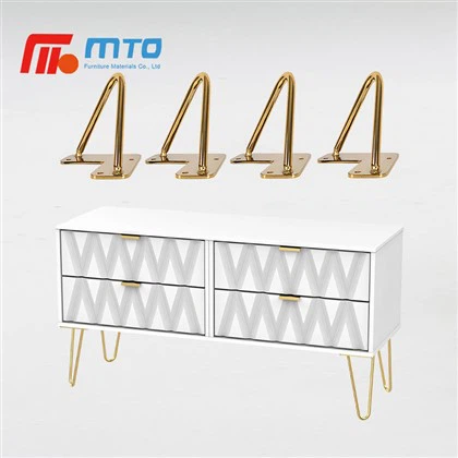 Pieds en épingle à cheveux de buffet